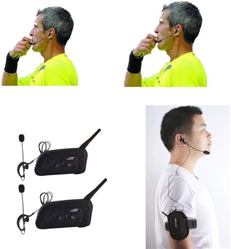 football officials communication headsets.